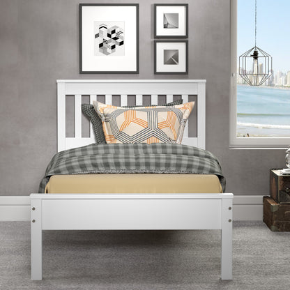 TWIN CONTEMPO BED WHITE