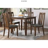 F2558 Cat.23.P133-|5PCS DINING SET (TABLE+4 CHAIRS)
