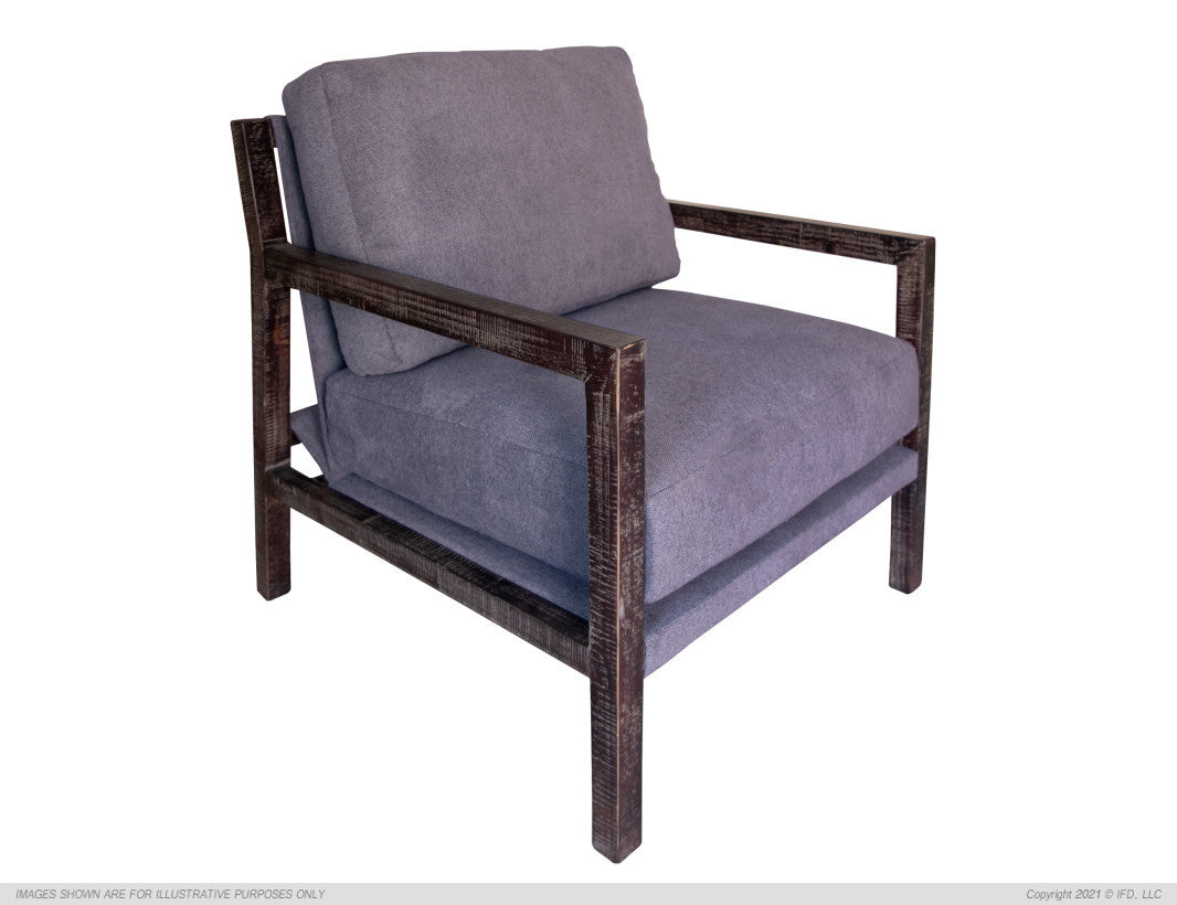 MILAN GRAY ACCENT CHAIR Model: IUP401-ACH-121