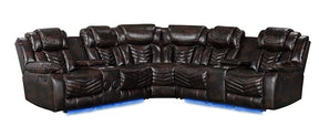 S2021 Lucky Charm Sectional (Brown)