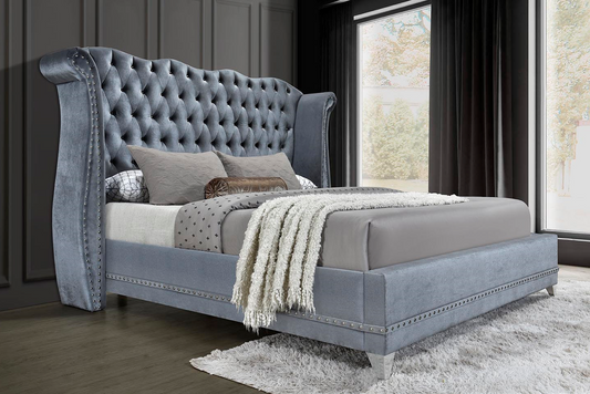 Grey Luxor Platform Bed