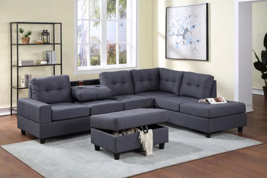 32Heights - Sectional + Ottoman Set