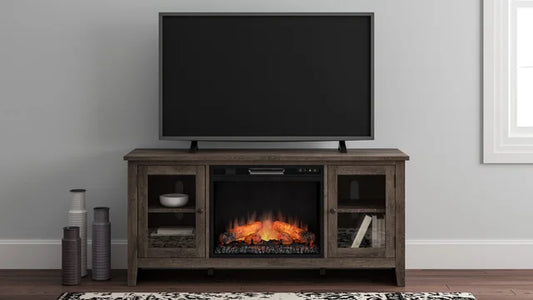 TV Stand W/Fireplace 60"L