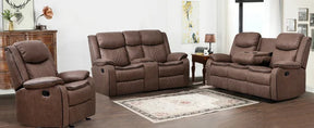 Brown - 3PC Reclining Living Room Set **NEW ARRIVAL**