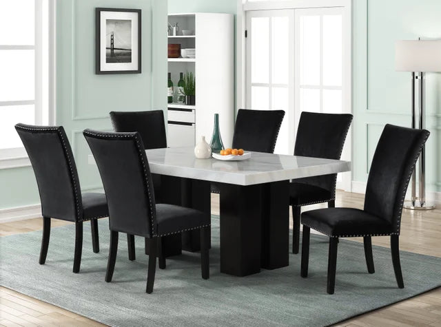 Black Dining Table + 6 Chair Set **NEW ARRIVAL*