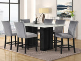Grey Counter Height Table + 6 Chair Set **NEW ARRIVAL**