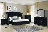 Diamond Palace Bedroom Set Queen or King (Black) **NEW ARRIVAL**