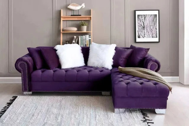 Royal - Purple Sectional **NEW ARRIVAL**
