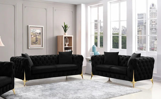 Star -Black Sofa & Loveseat Set **NEW ARRIVAL**
