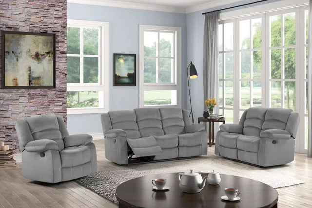 Silver 3PC Reclining Set **NEW ARRIVAL**