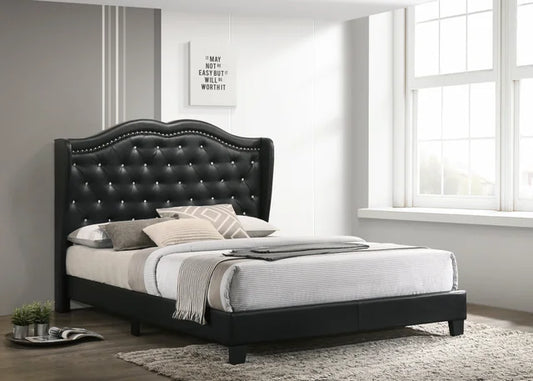 Paradise2 Black - Full, Queen, King **PLATFORM BED**