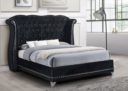 Black Luxor Platform Bed