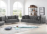 Lucas Grey - 2PC Sofa, Loveseat Set