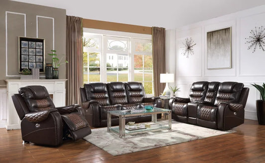 TOP GRAIN LEATHER Reclining Set